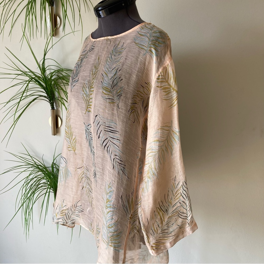 Giada Forte (Forte Forte) light and airy linen and silk palm top